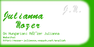 julianna mozer business card